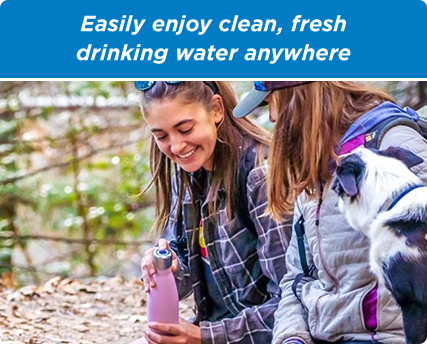 Easily enjoy clean, fresh drinking water anywhere